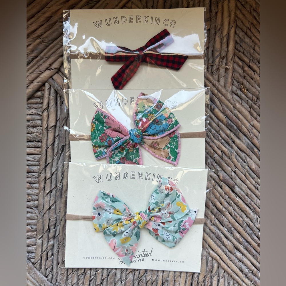 Lot of 3 Wunderkin bows - never worn